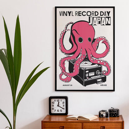 Vinyl Record Day Japan Octopus Poster