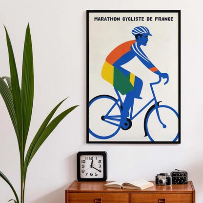 French Cycling Poster Print