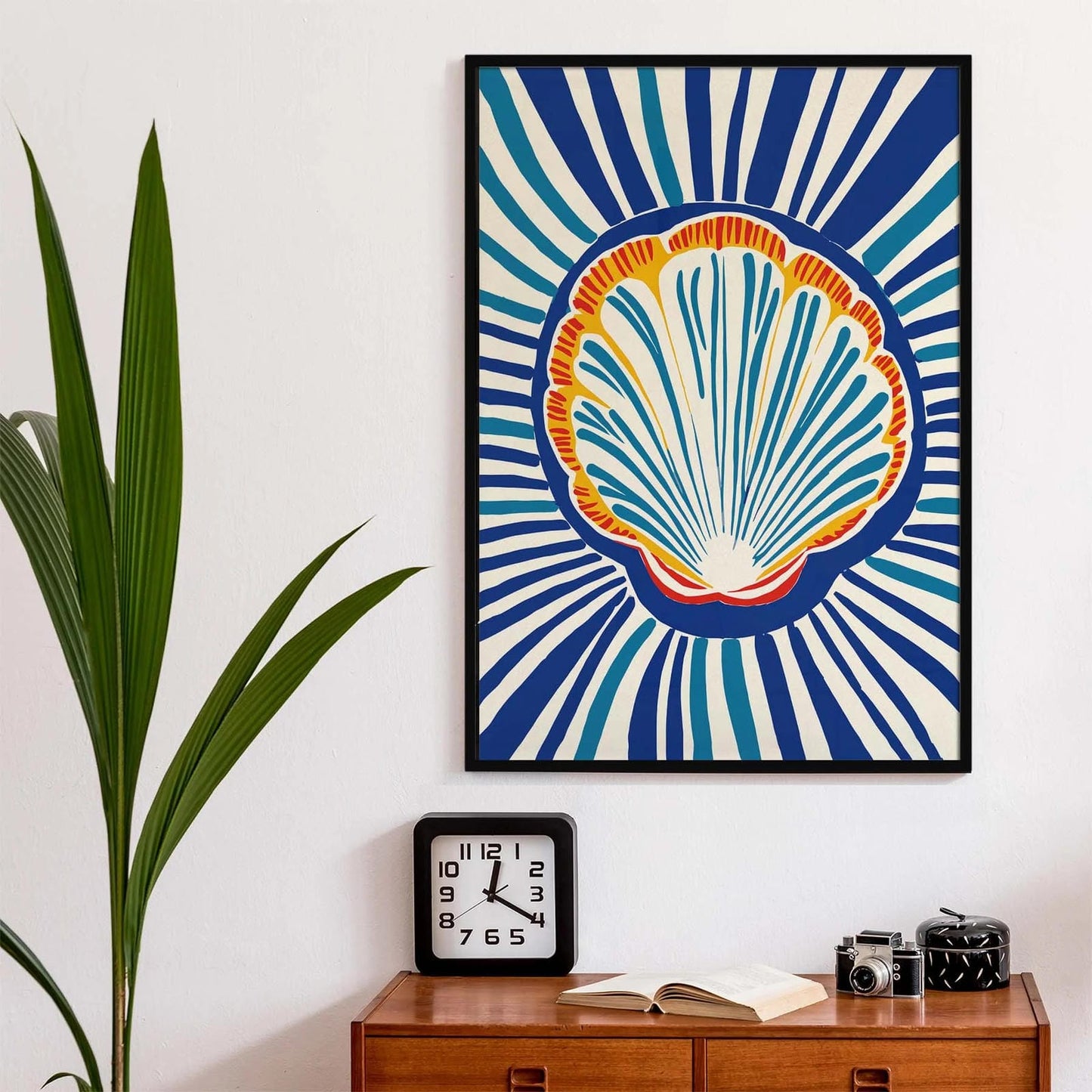 Vibrant Seashell Ocean Poster Print