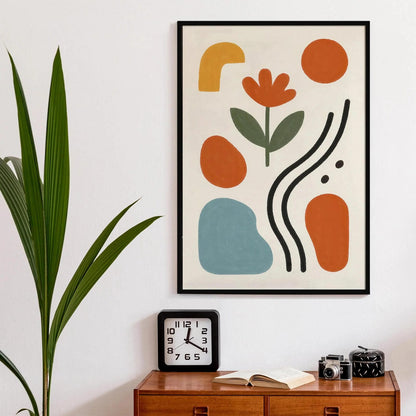 Retro Abstract Print - Minimalist Home Decor