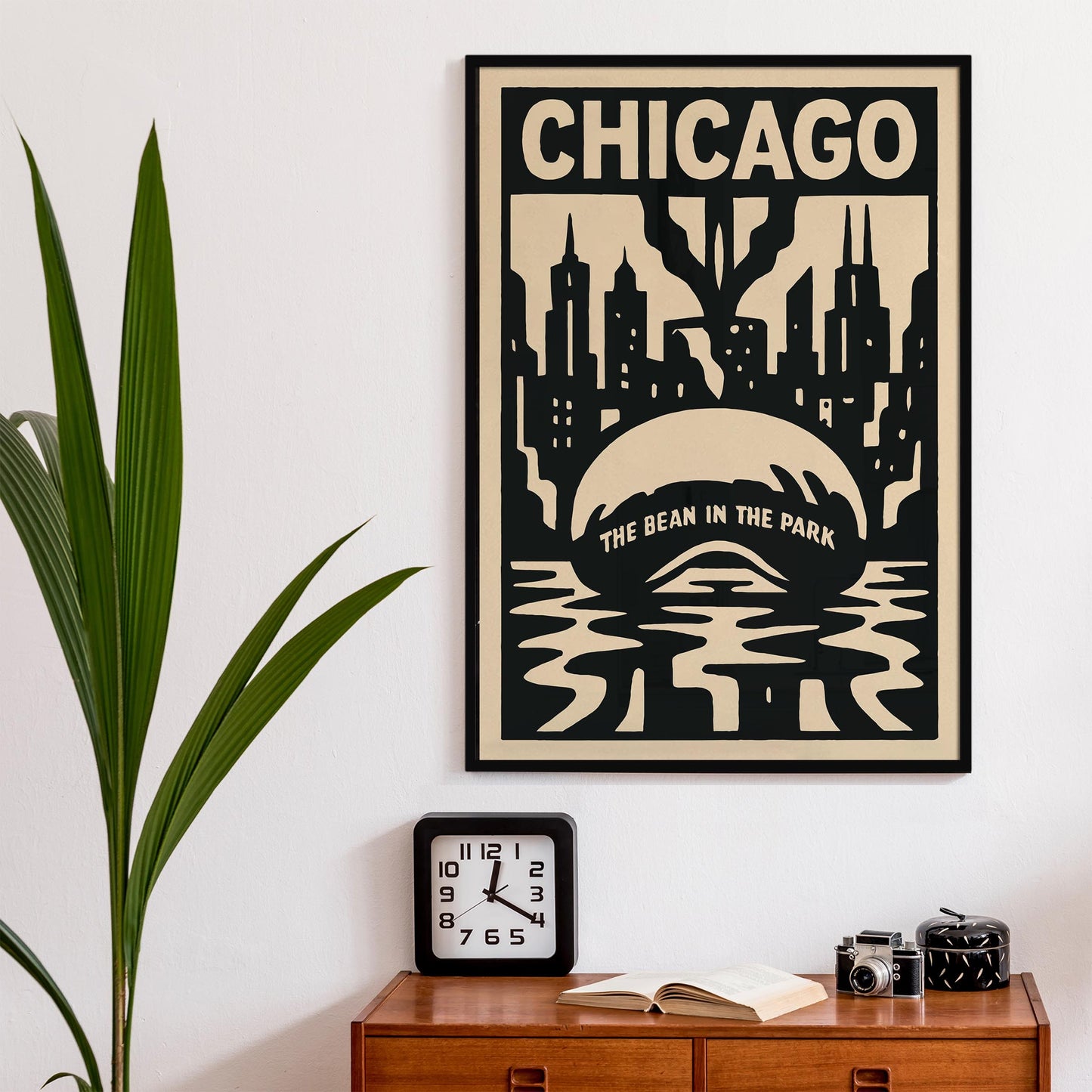 Chicago Bean Skyline Poster