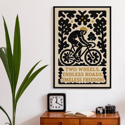 Cycling Freedom Poster Print