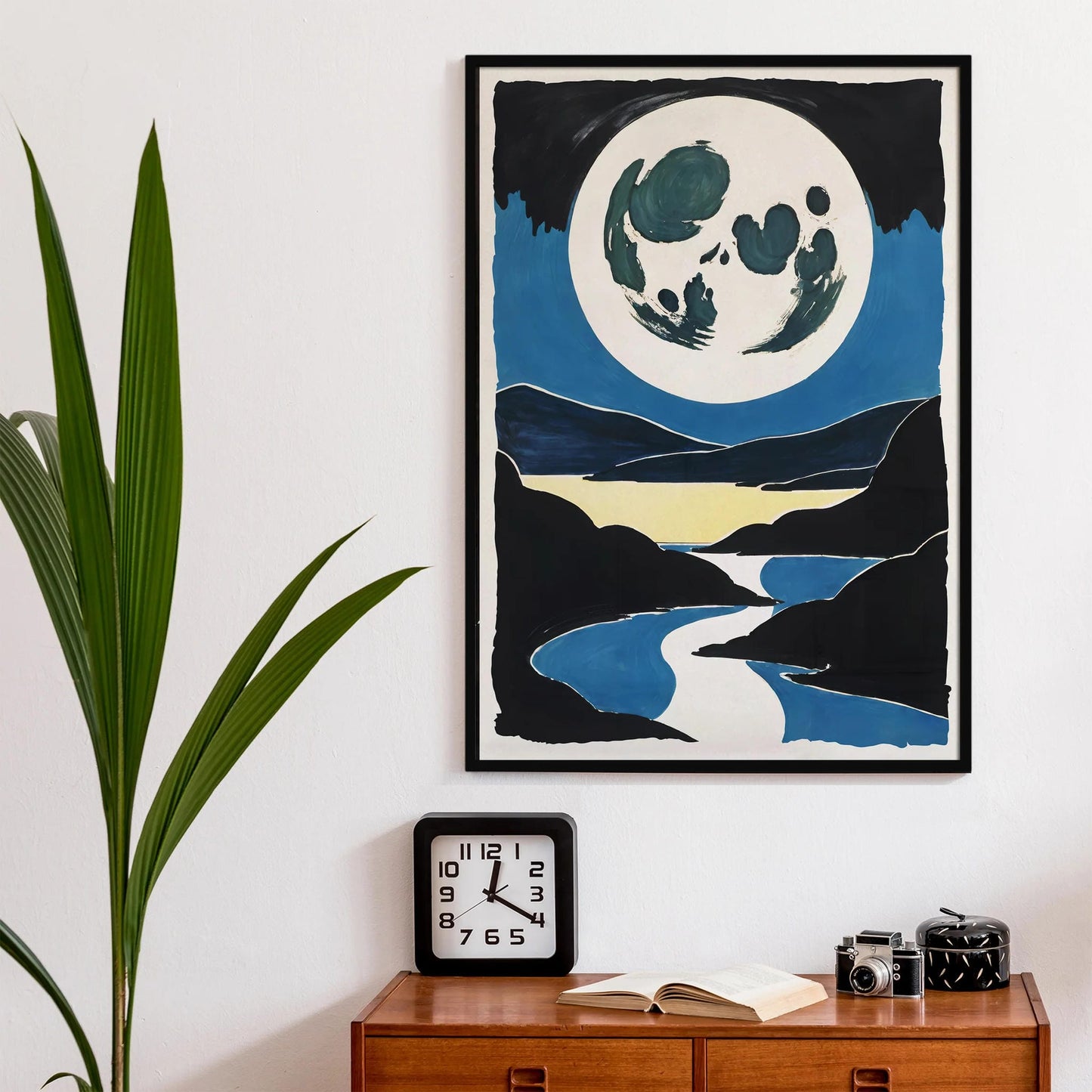 Japanese Moon Wall Art Print