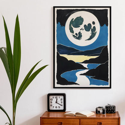 Japanese Moon Wall Art Print