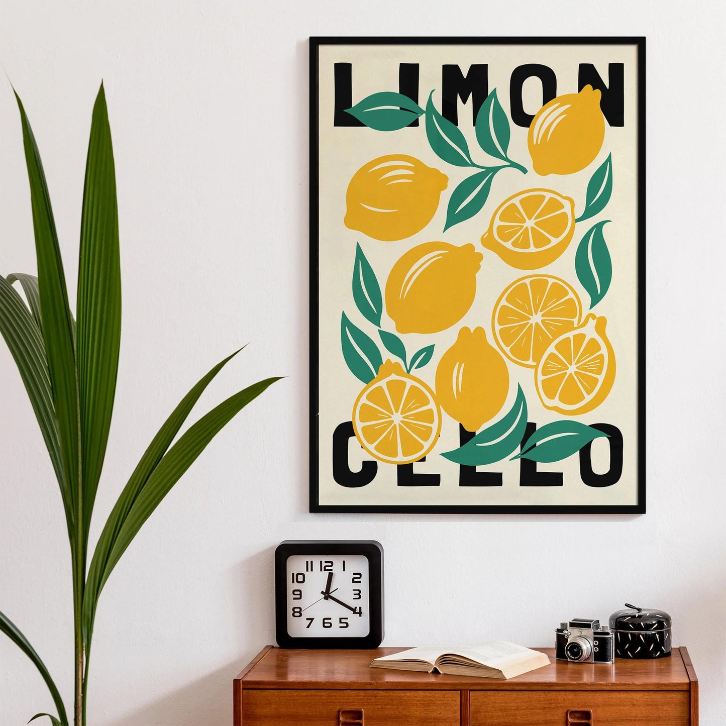 Limoncello Citrus Abstract Poster
