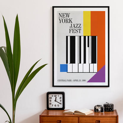 New York Jazz Fest Retro Poster