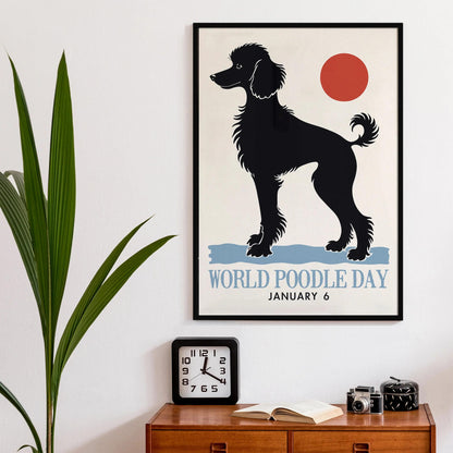 World Poodle Day Minimalist Art