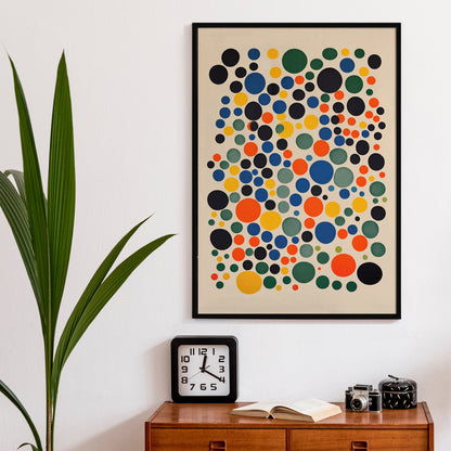 Polka Dots - Mid-Century Modern Wall Art