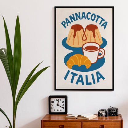 Panna Cotta Italia Poster - Kitchen Wall Art Print