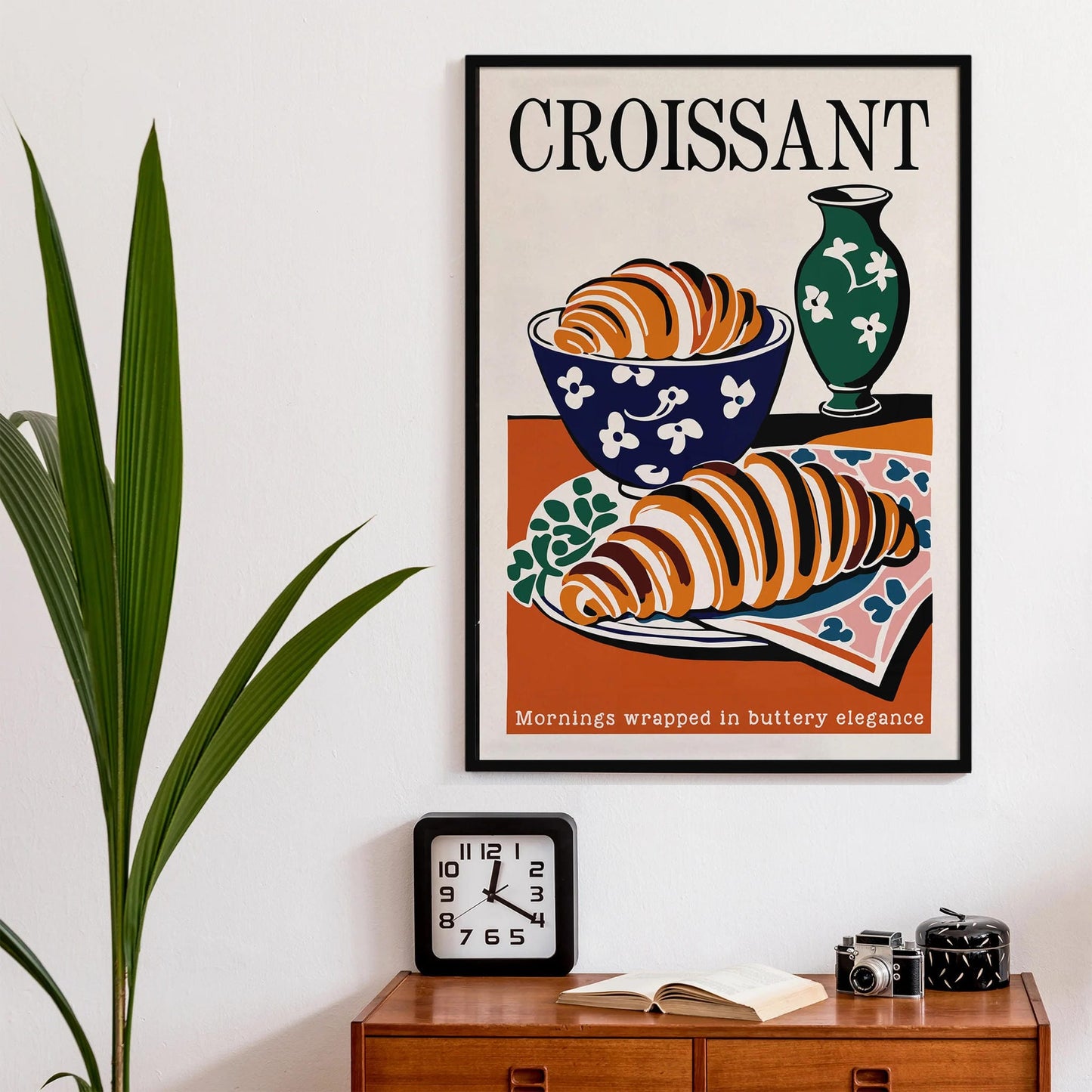 Breakfast Elegance Croissant Print