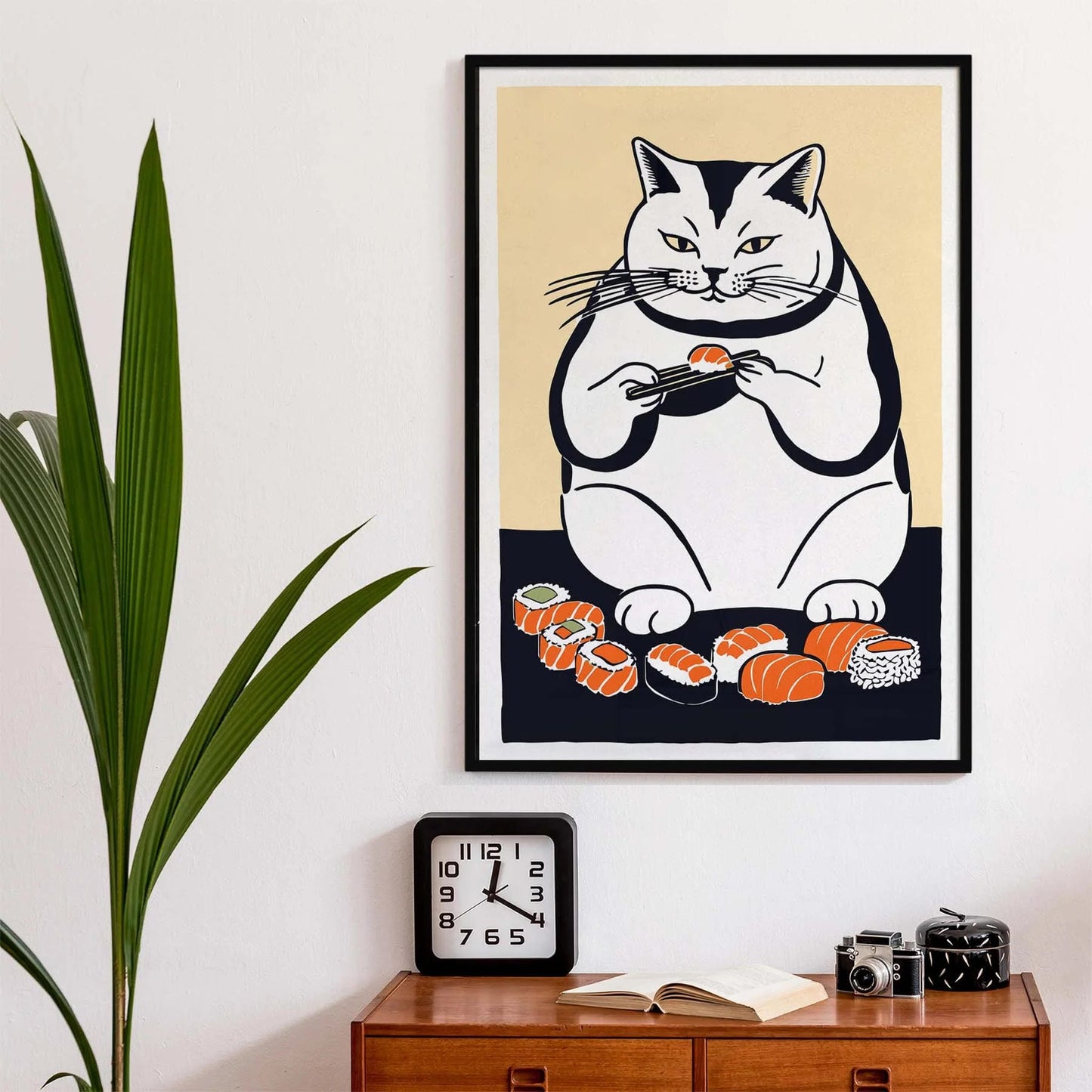 Sushi Cat Dining Wall Poster