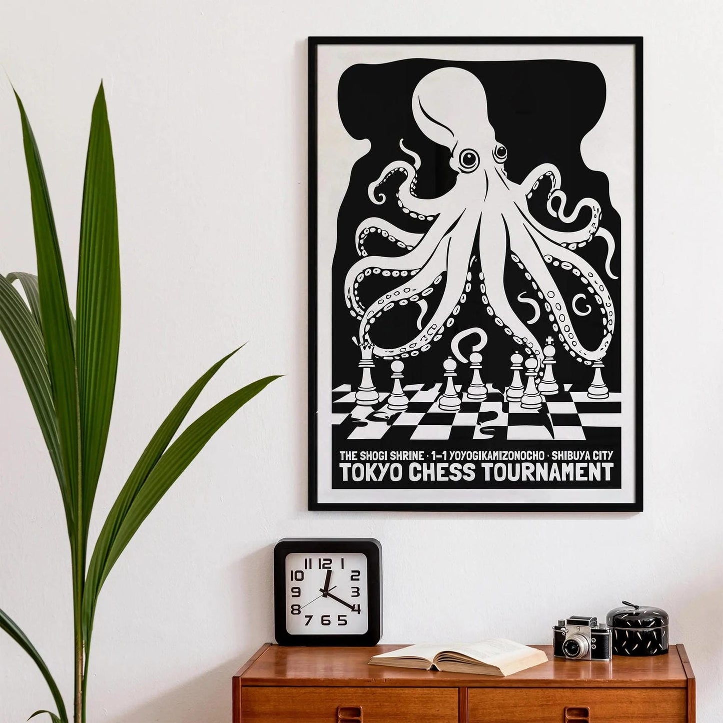 Tokyo Chess Tournament Octopus Poster