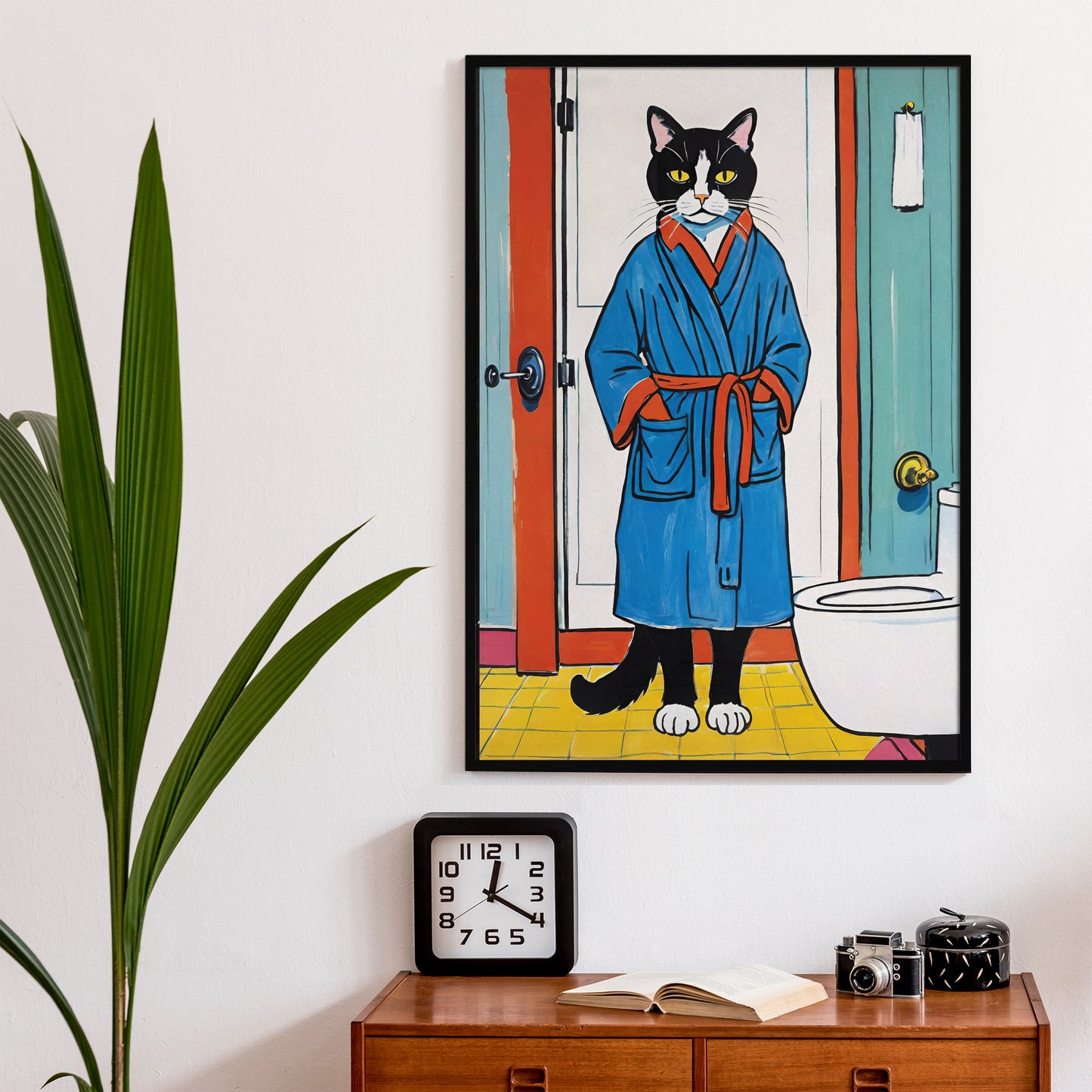 Bathrobe Cat - Cute Poster