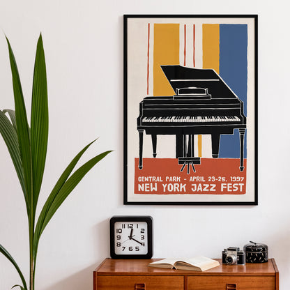 New York Jazz Fest 1997 Retro Poster