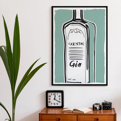Vintage Quentin Gic Retro Poster