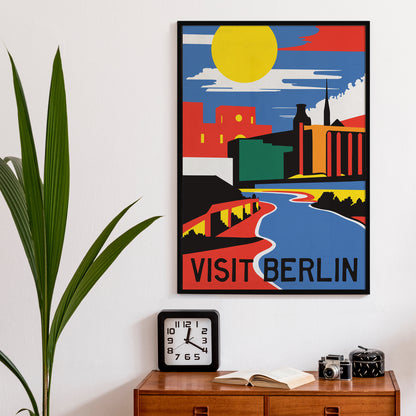 Minimalist Berlin Travel Poster