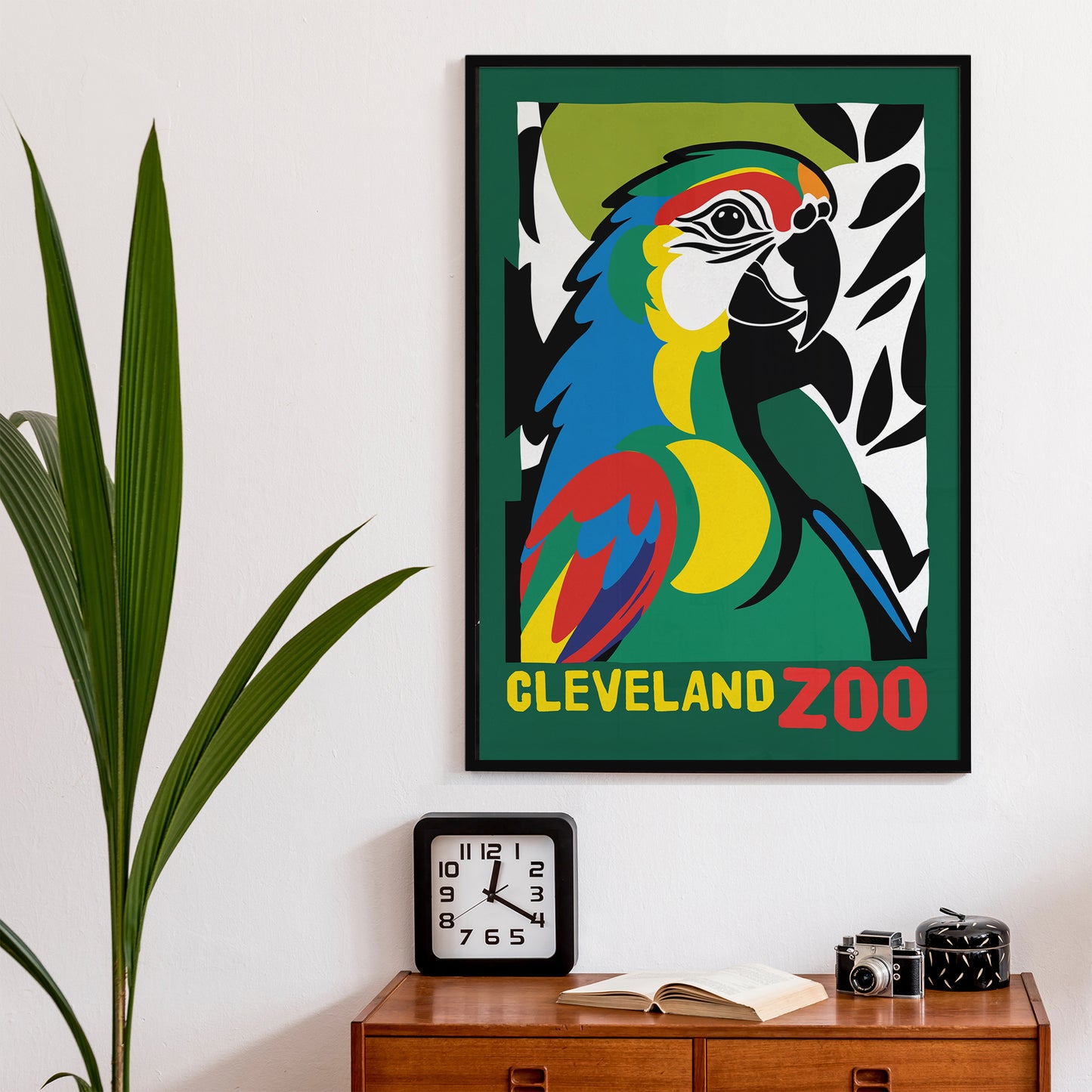 Cleveland Zoo Parrot Poster