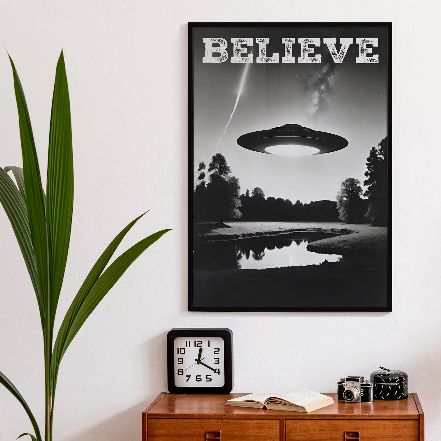BELIEVE - Vintage UFO Poster