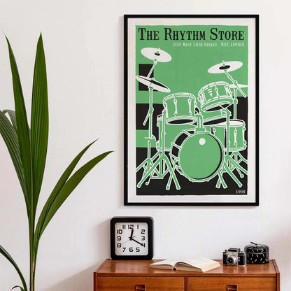 Rhythm Store Drum Poster Print