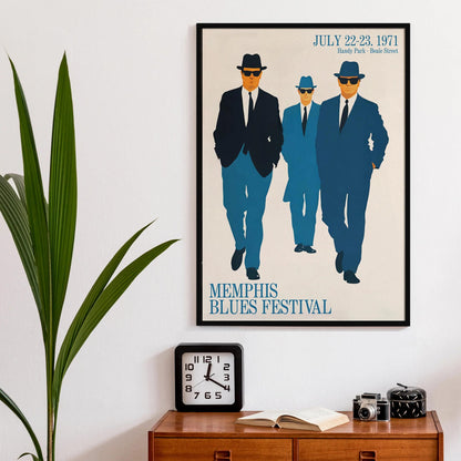 Memphis Blues Festival 1971 Poster