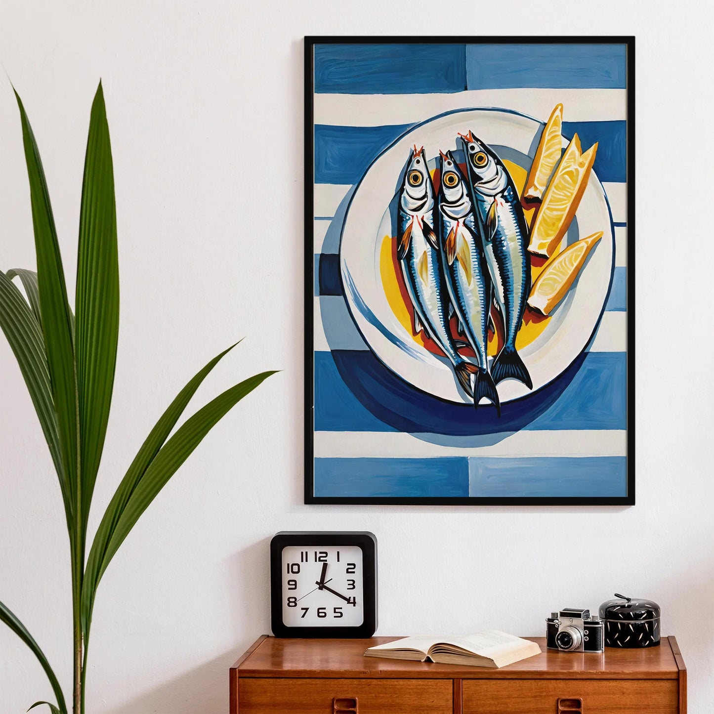 Bold Sardines with Lemon Art Print