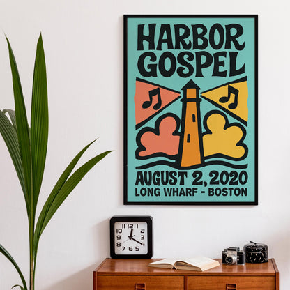 Harbor Gospel Lighthouse Poster