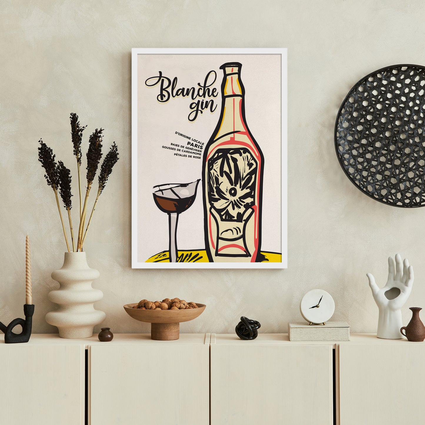 Blanche Gin Vintage Poster Print