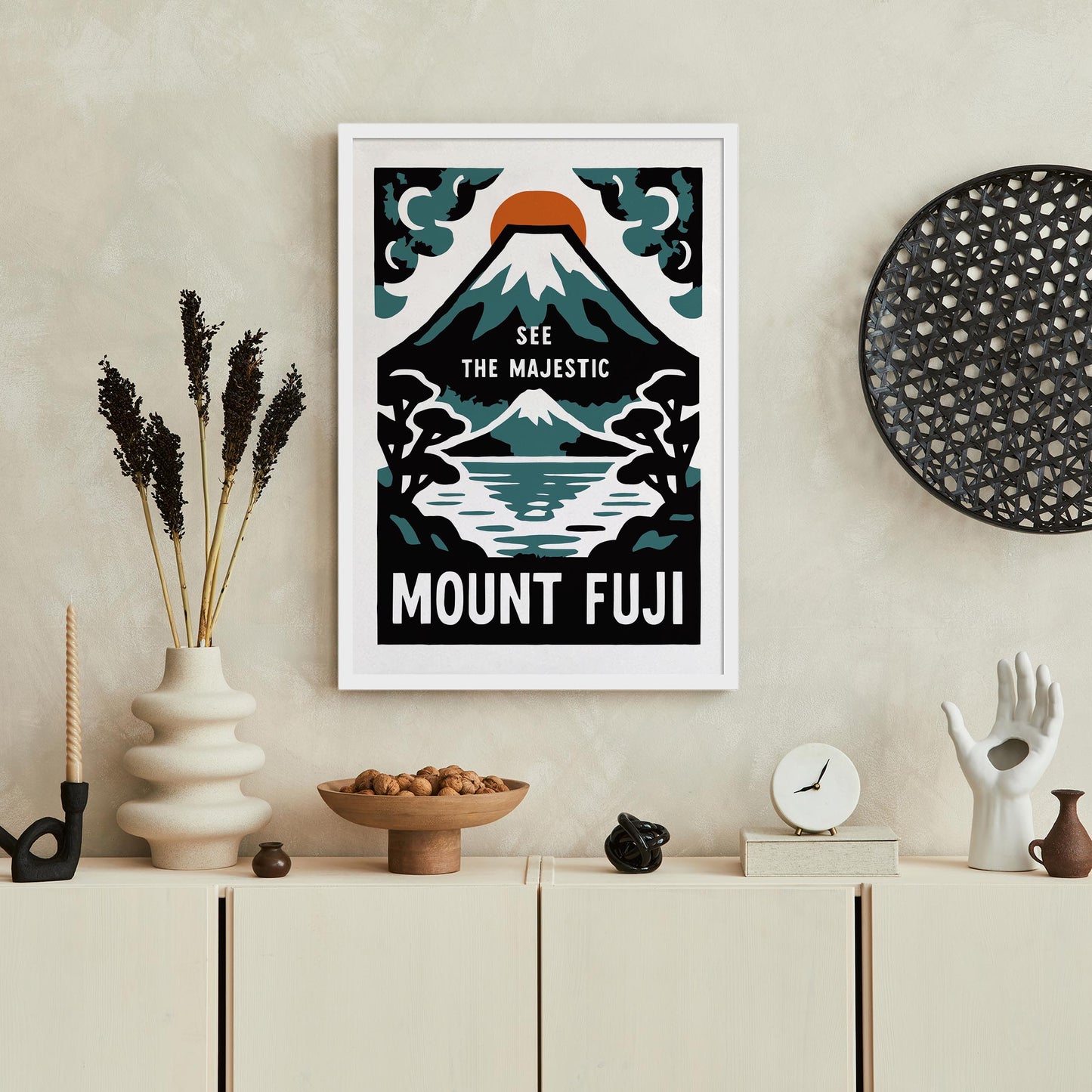 Mount Fuji Travel Poster Print
