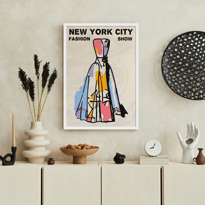 NYC Fashion Dress Poster