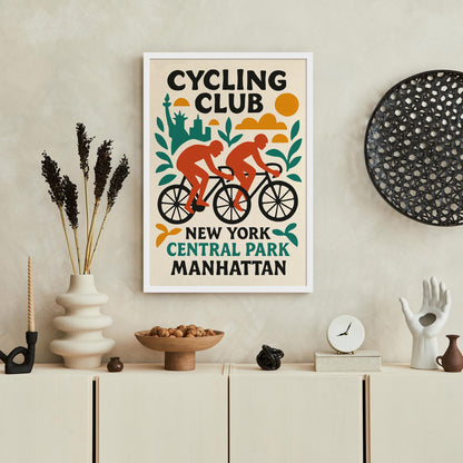 Central Park Cycling Club Print