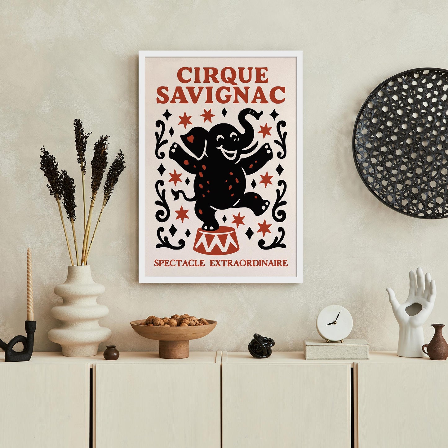 Cirque Savignac Circus Art Print