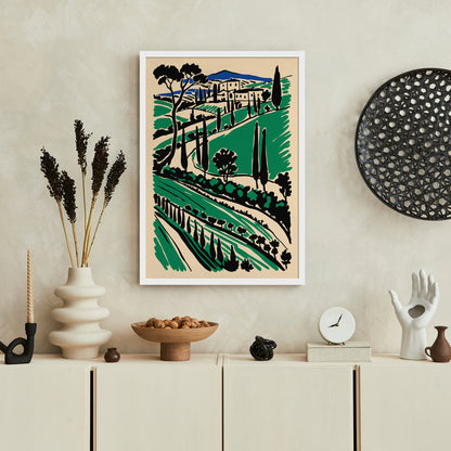 Tuscany Italy Landscape Poster