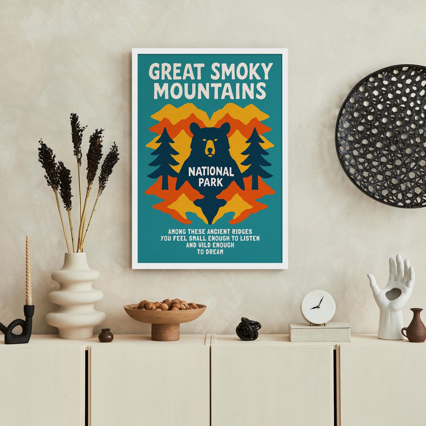 Smoky Mountains Bear Poster