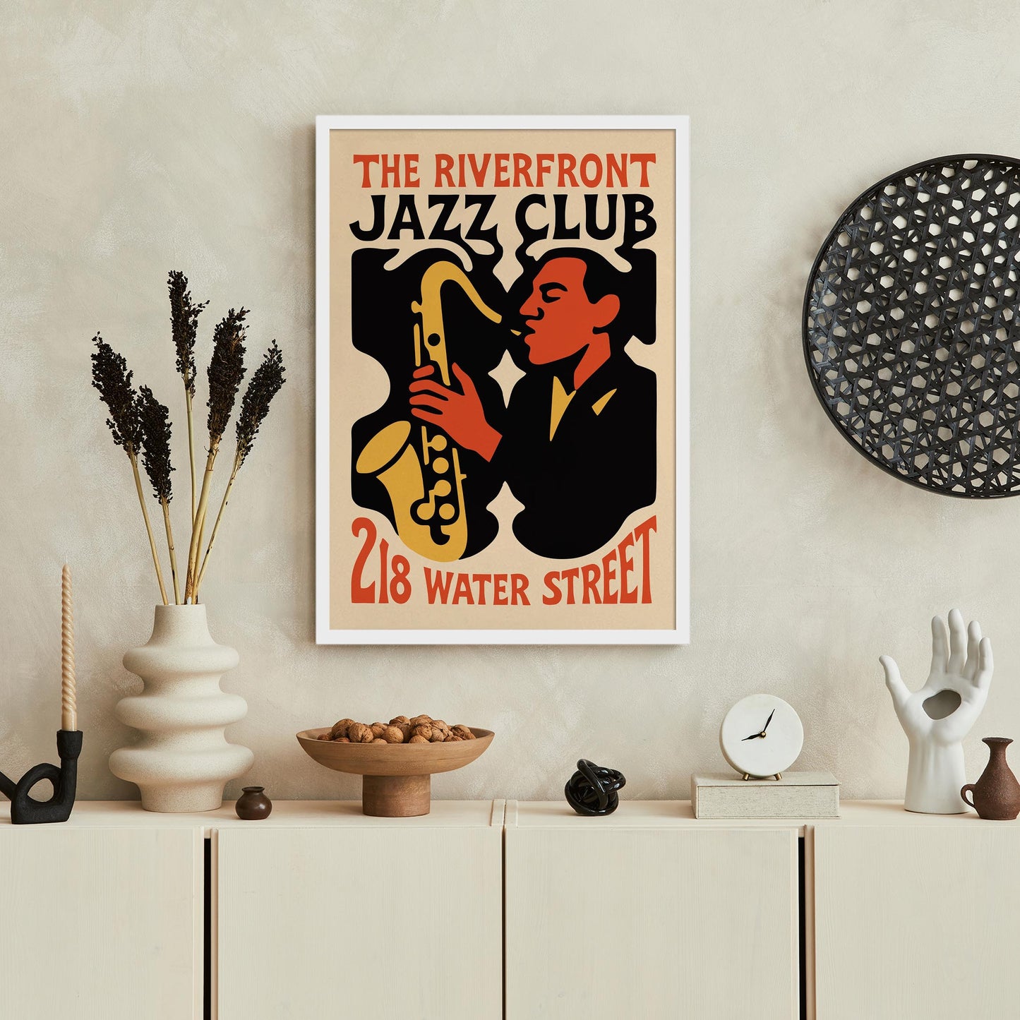 Riverfront Jazz Club Poster