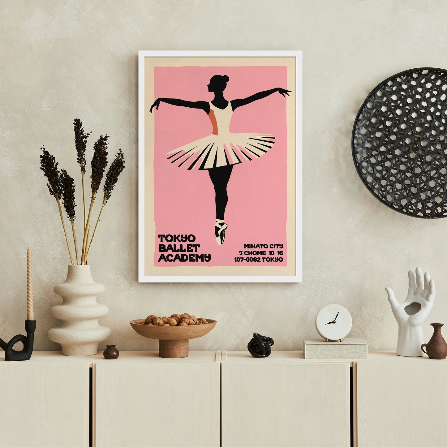 Tokyo Ballet Retro Poster Print