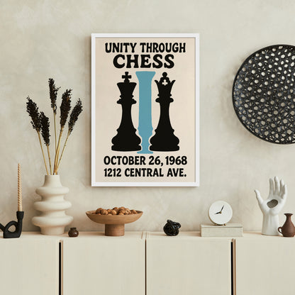 Unity Through Chess 1968 Tournament Poster