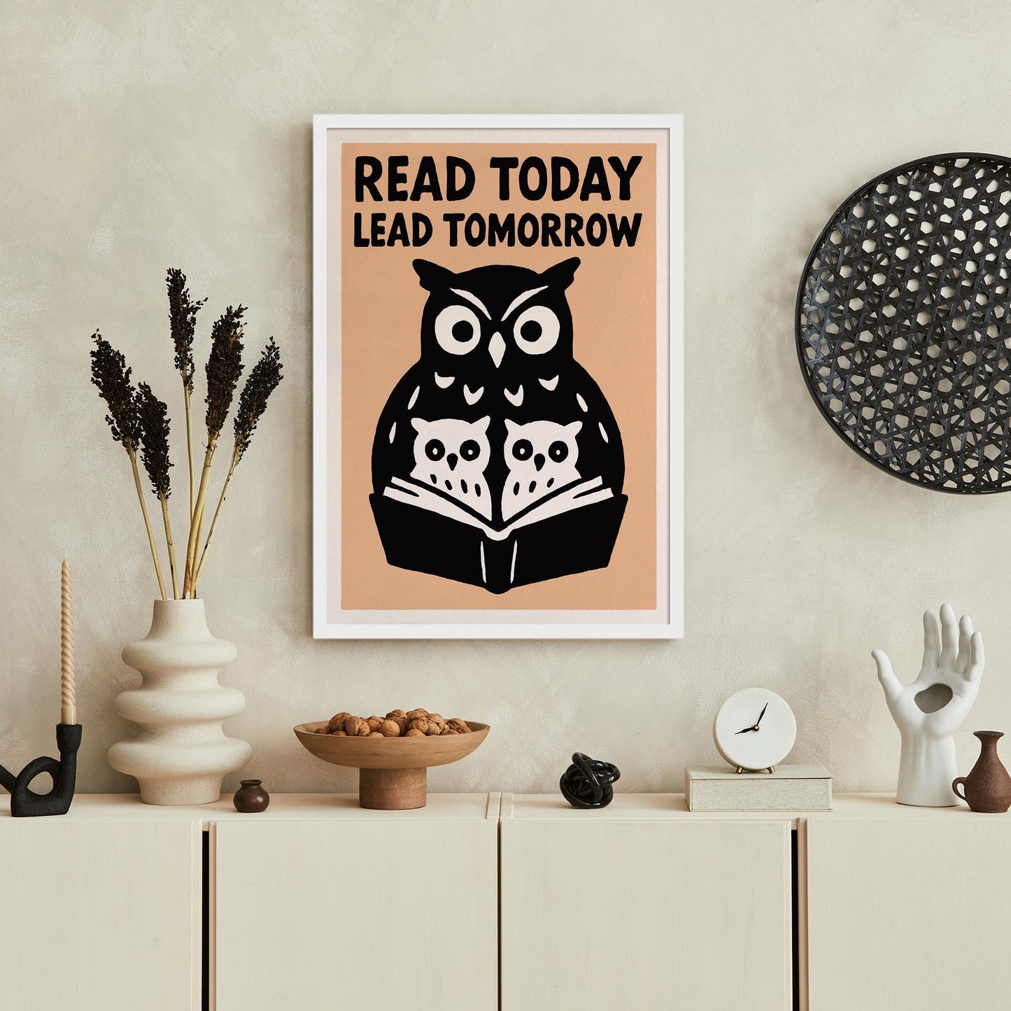 Reading Owl Wall Art
