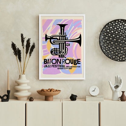 Baton Rouge Jazz Festival 1987 Poster