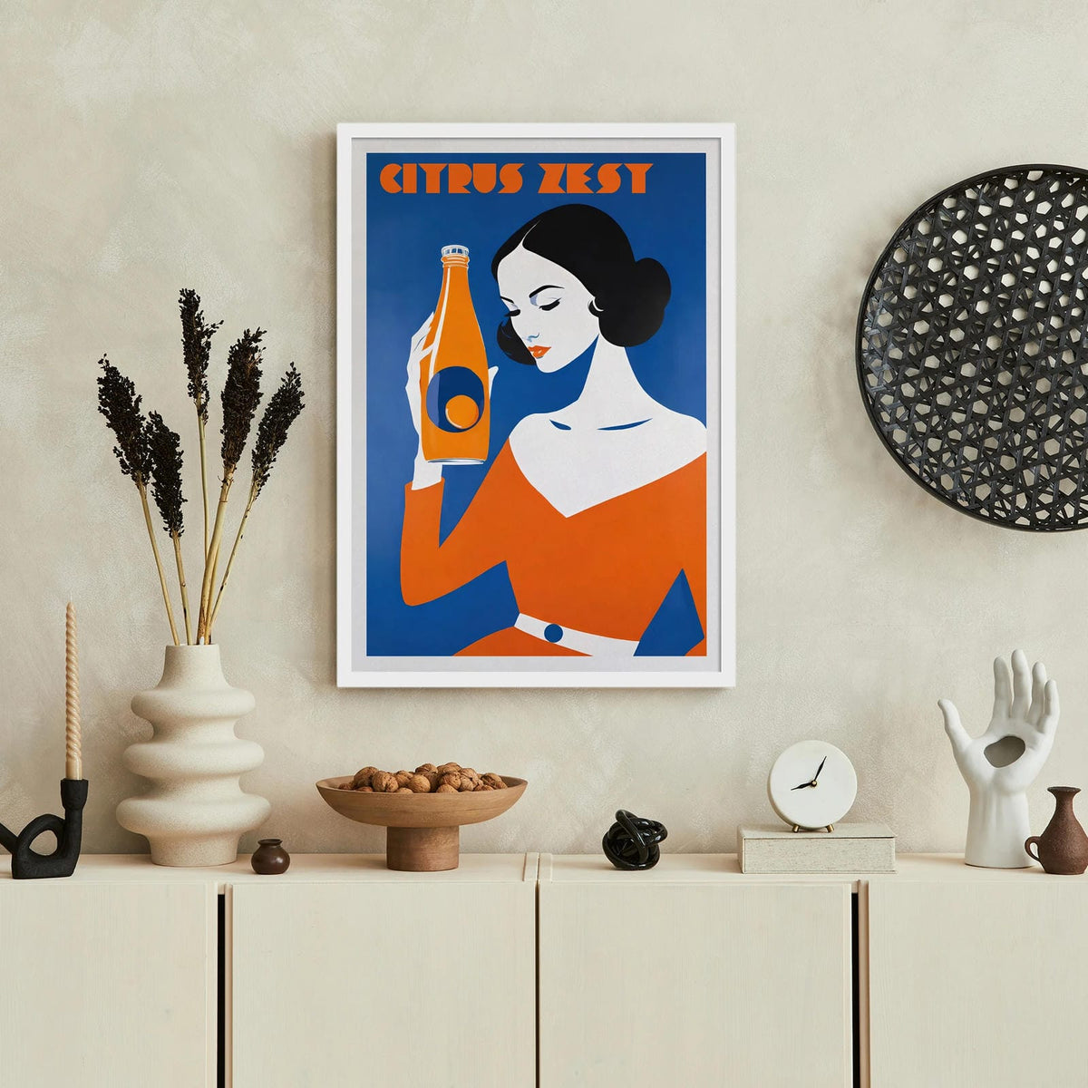 Citrus Zest Vintage Orange Poster – HypeSheriff Europe