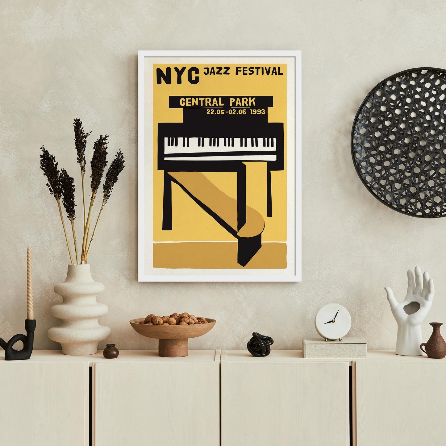 NYC Jazz Festival Piano Poster