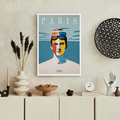 Paris Swimming Art Print