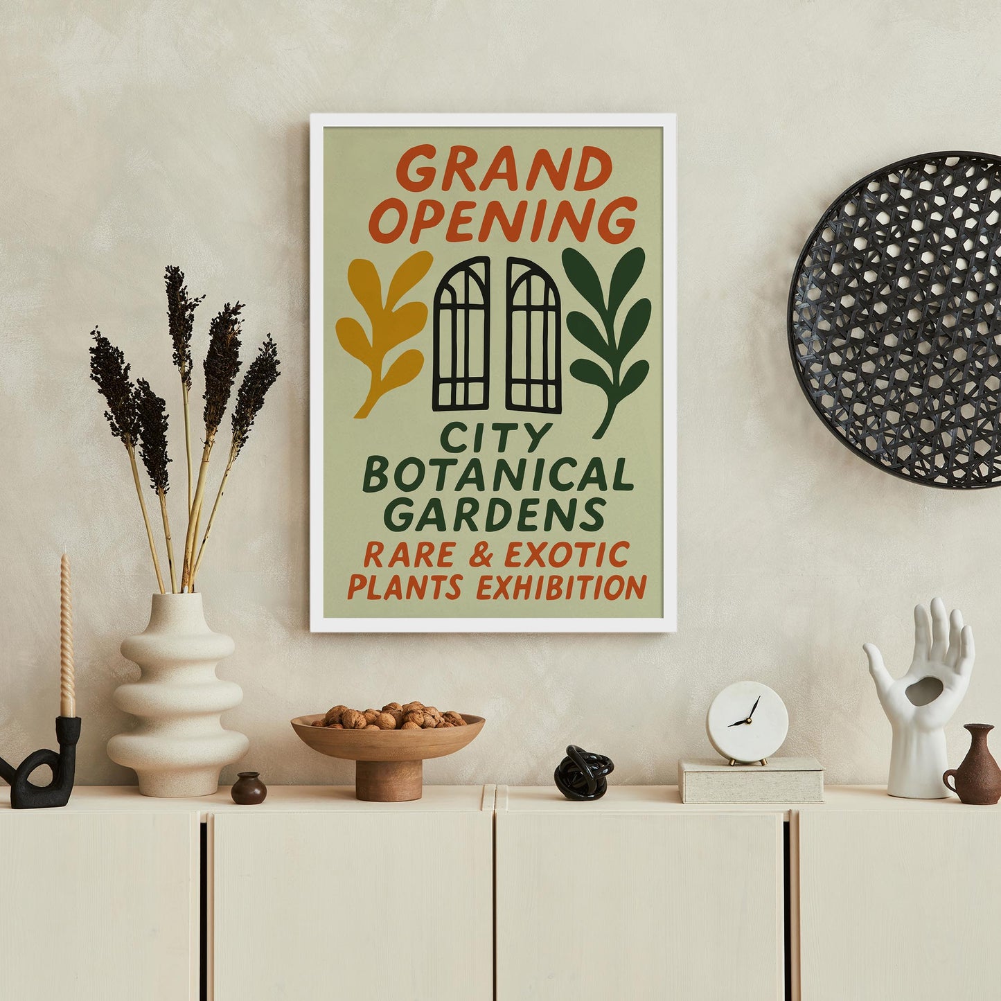 Botanical Gardens Exhibition Poster