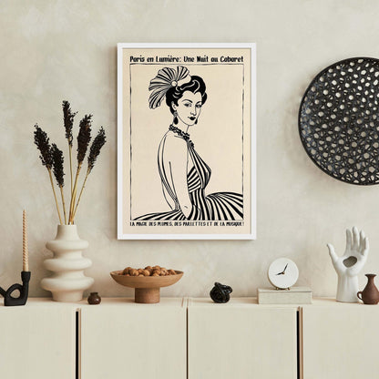 Paris Cabaret Night Poster Print