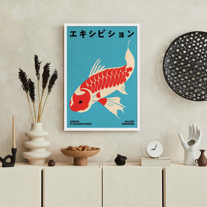 Japanese Koi Exhibition Poster Print