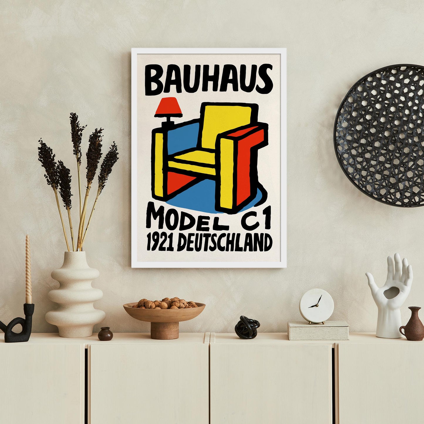 Bauhaus Chair Poster - Mid Century Modern Wall Art
