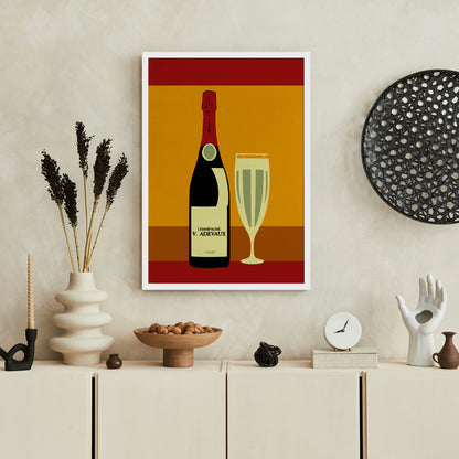 French Champagne Vintage Poster