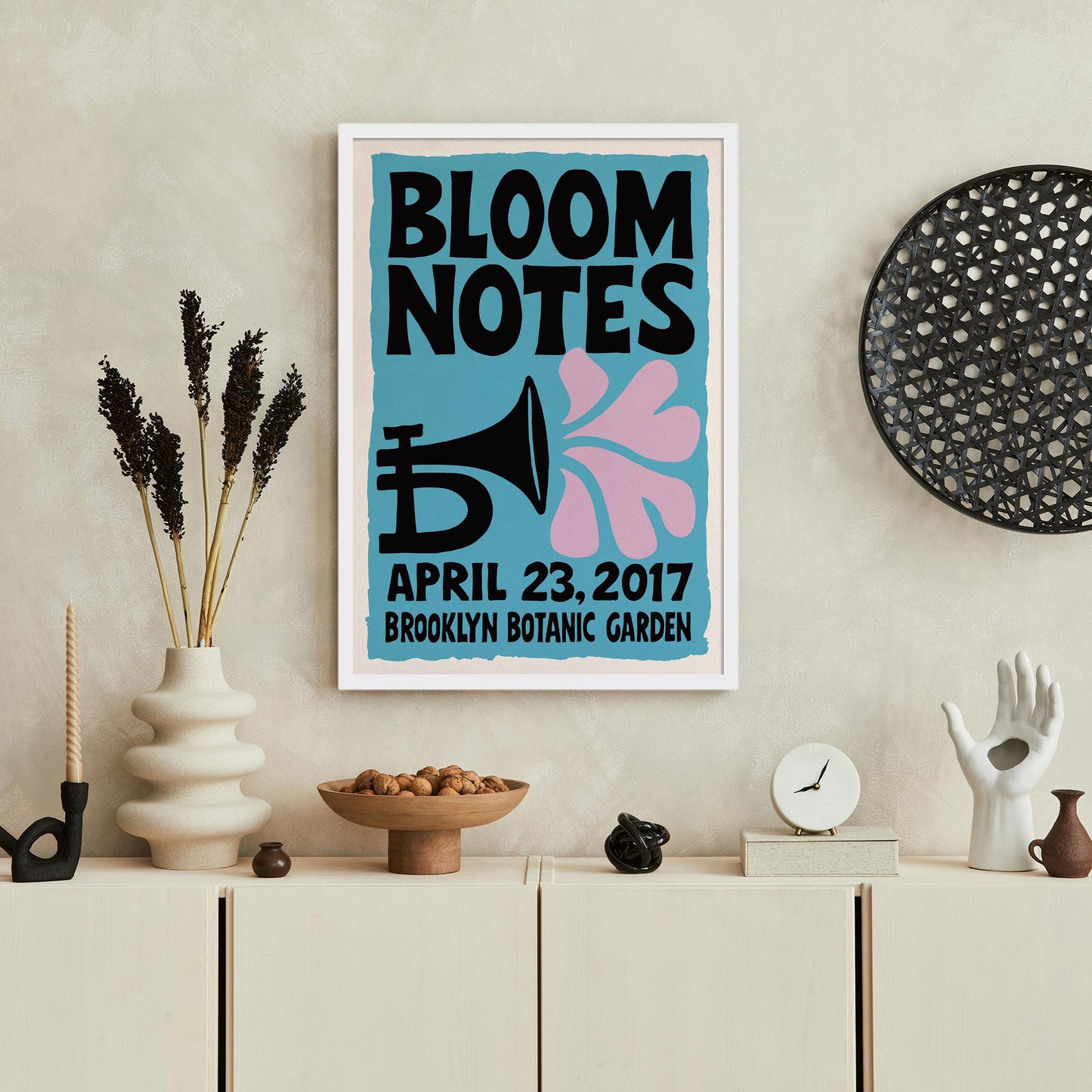 Bloom Notes Jazz Poster