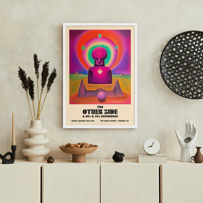 Trippy THE OTHER SIDE Hippie Festival 2076 Poster