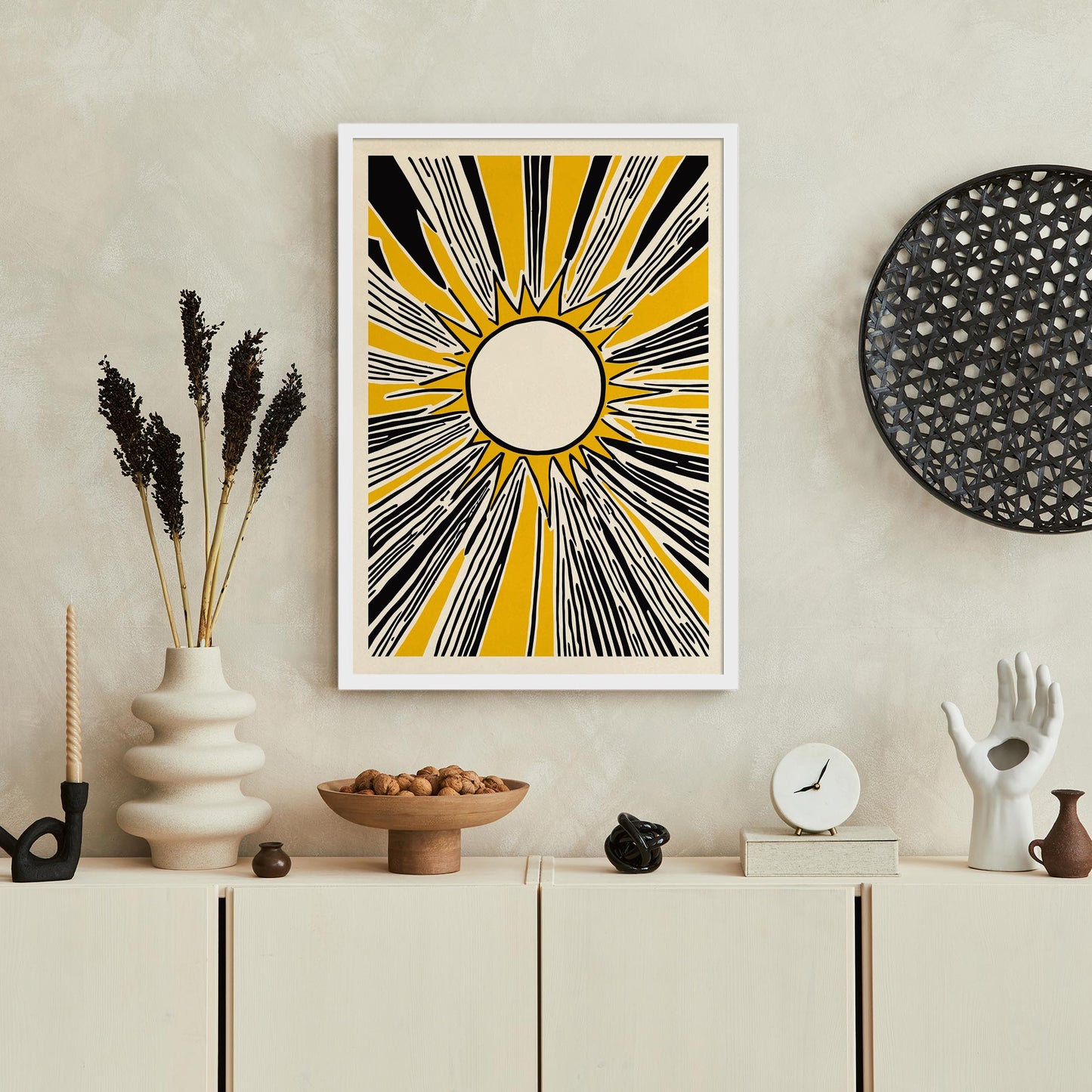 Sunburst Graphic Poster Print