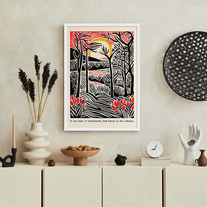 Scandinavian Forest Poster Print